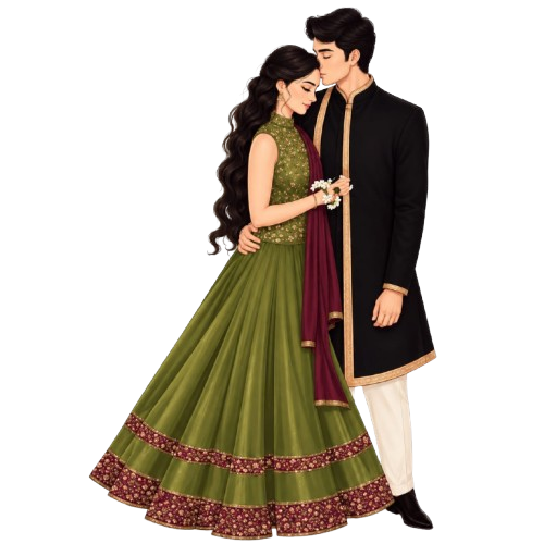 Wedding celebration illustration